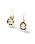 Madison Pear Bezel Drop Earrings