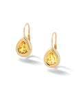 Madison Pear Bezel Drop Earrings