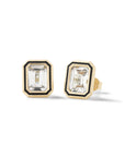 Madison Rectangle Bezel Stud Earrings