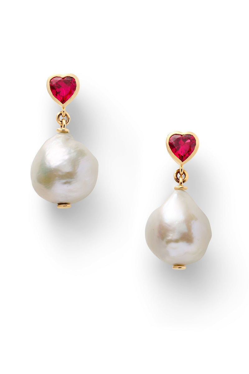 Lover Pearl Drop Earrings