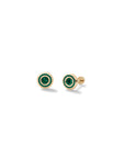 Birthstone Bezel Baby Studs