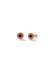 Birthstone Bezel Baby Studs