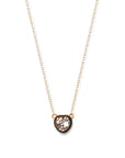 Heart Cocktail Necklace - White Topaz