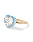 Heart Cocktail Ring - White Topaz