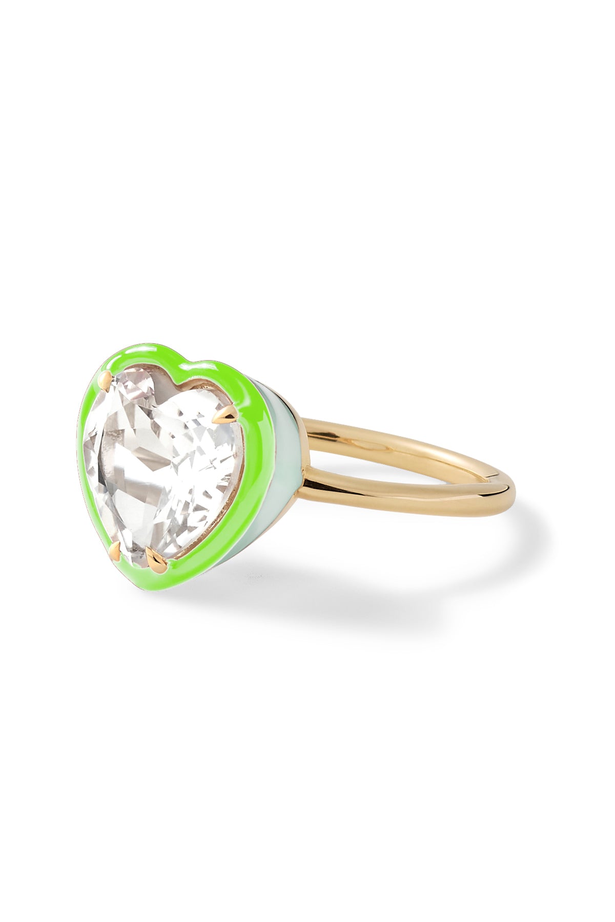 Heart Cocktail Ring - White Topaz