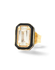 Mini Rectangular Cocktail Stud - White Topaz