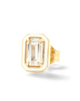 Mini Rectangular Cocktail Stud - White Topaz