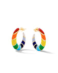 Petite V Hoops - Rainbow