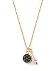 Caviar Kaspia Necklace with Caviar and Spoon Charms