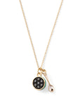 Caviar Kaspia Necklace with Caviar and Spoon Charms