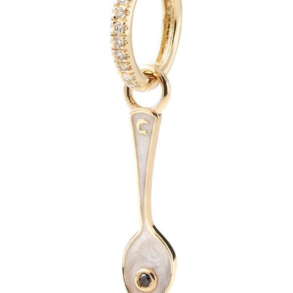 Caviar Kaspia Necklace with Caviar and Spoon Charms 22 Thick +$860