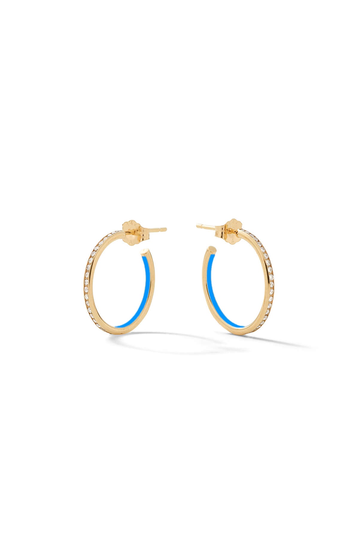 Small Linear Hoop Earrings