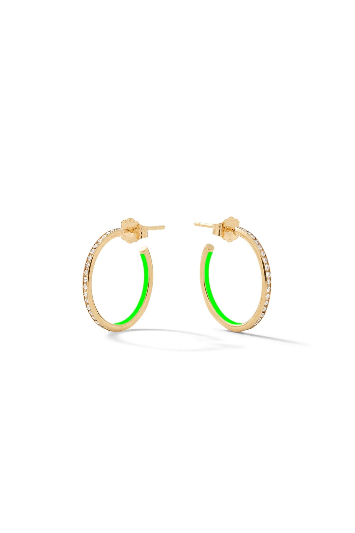 Small Linear Hoop Earrings