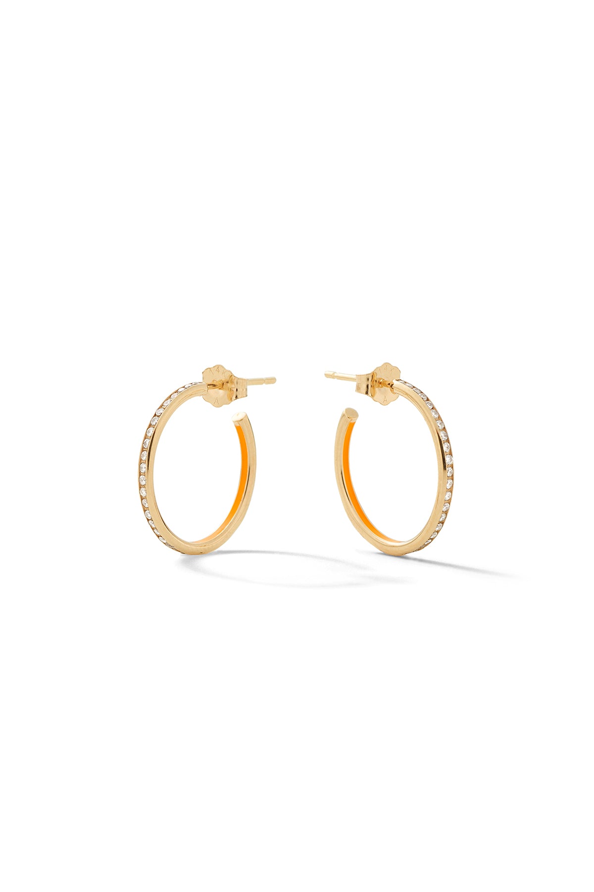 Small Linear Hoop Earrings