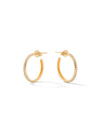 Small Linear Hoop Earrings