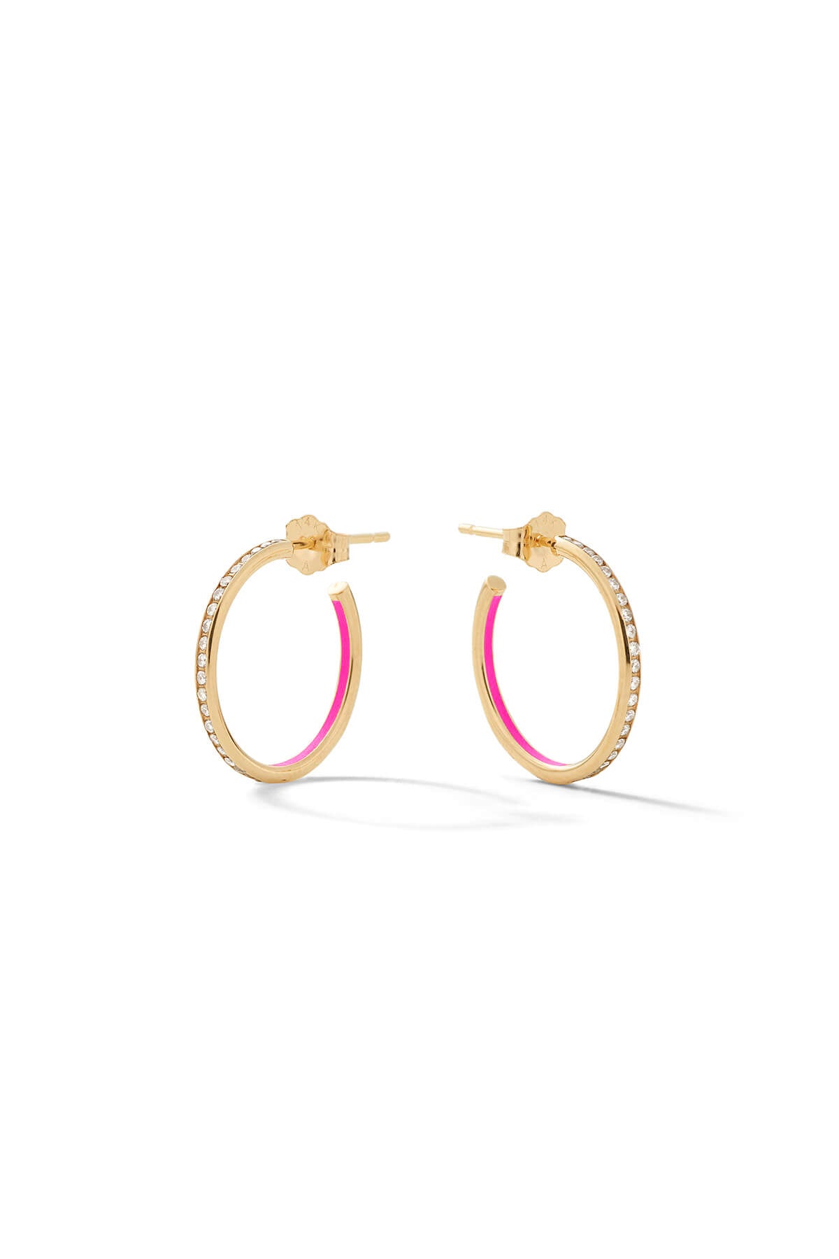 Small Linear Hoop Earrings