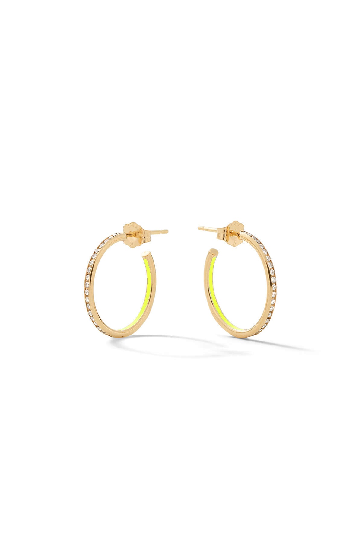 Small Linear Hoop Earrings