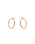 Small Linear Hoop Earrings