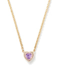 Madison Necklace with Heart Bezel Stone