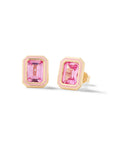 Madison Rectangle Bezel Stud Earrings