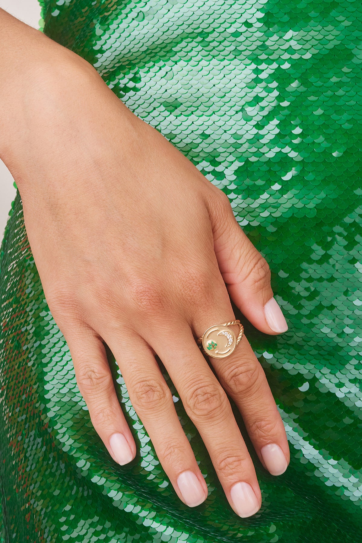 To The Moon &amp; Back Signet Ring