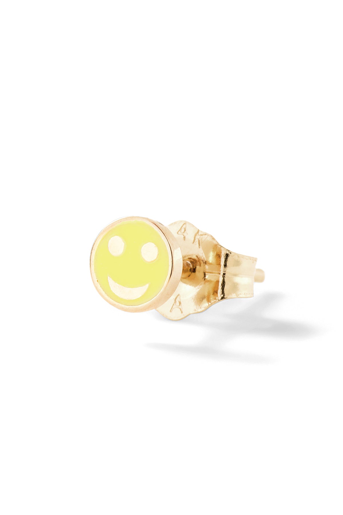 Tiny Happy Face Stud