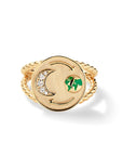 To The Moon & Back Signet Ring