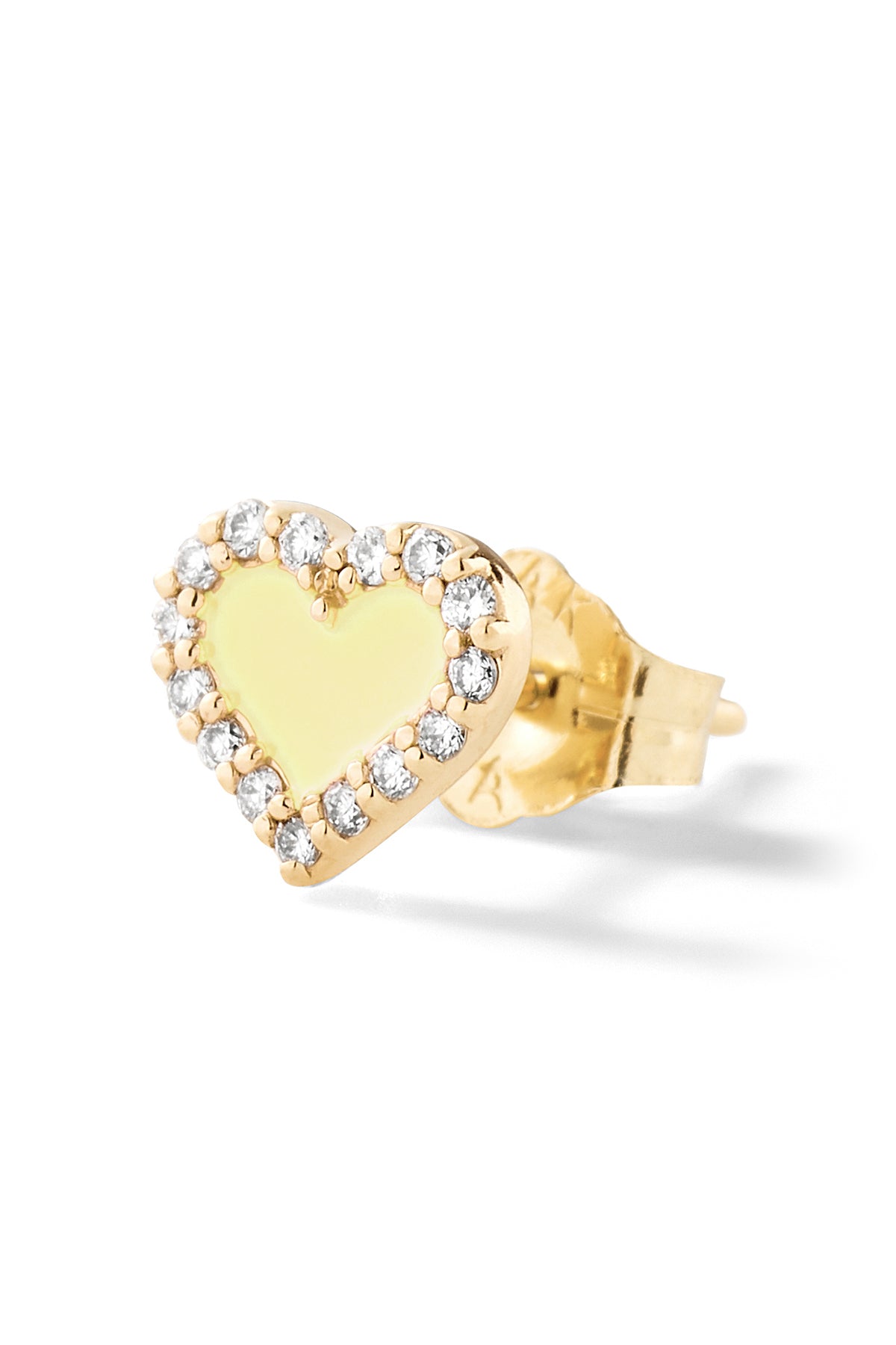 Heart Diamond Stud