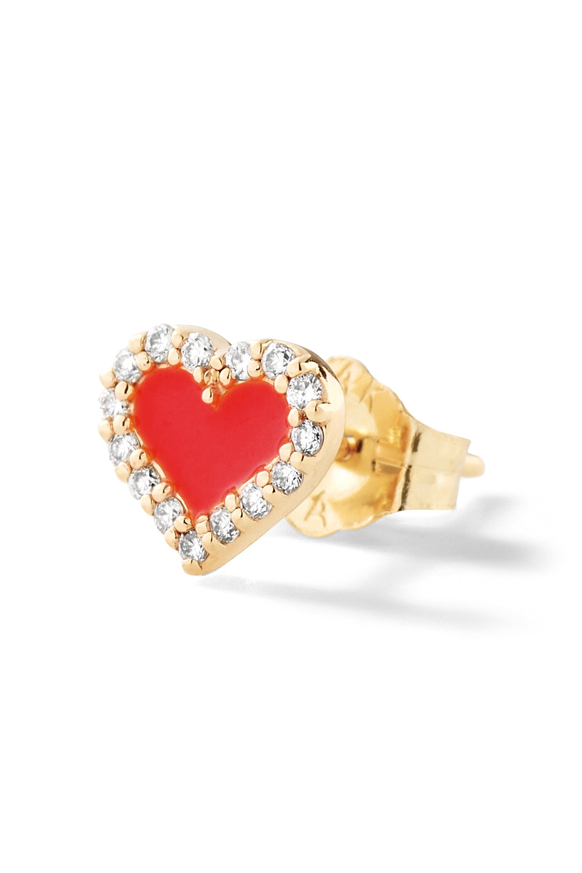 Heart Diamond Stud