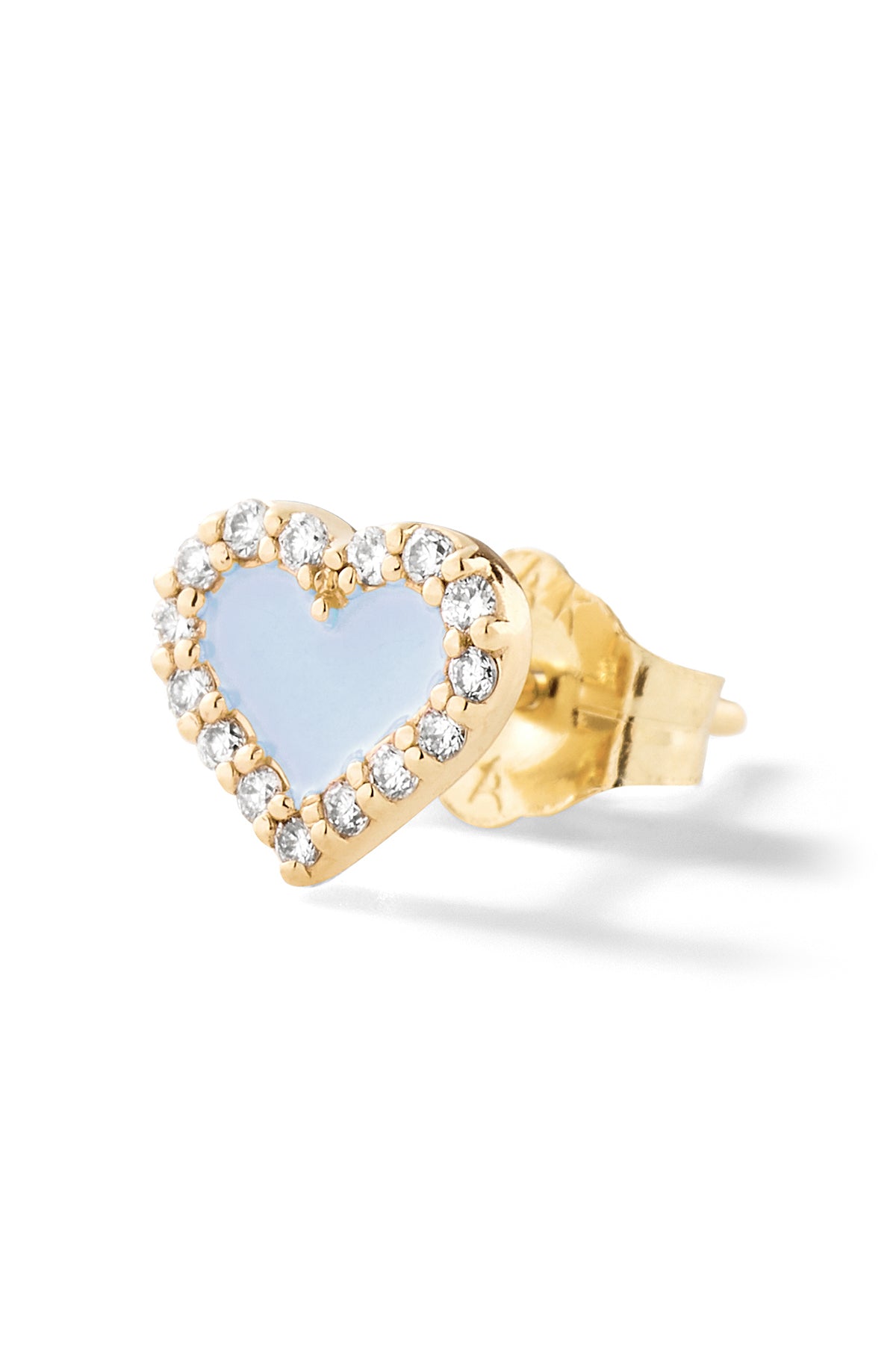 Heart Diamond Stud