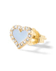 Heart Diamond Stud