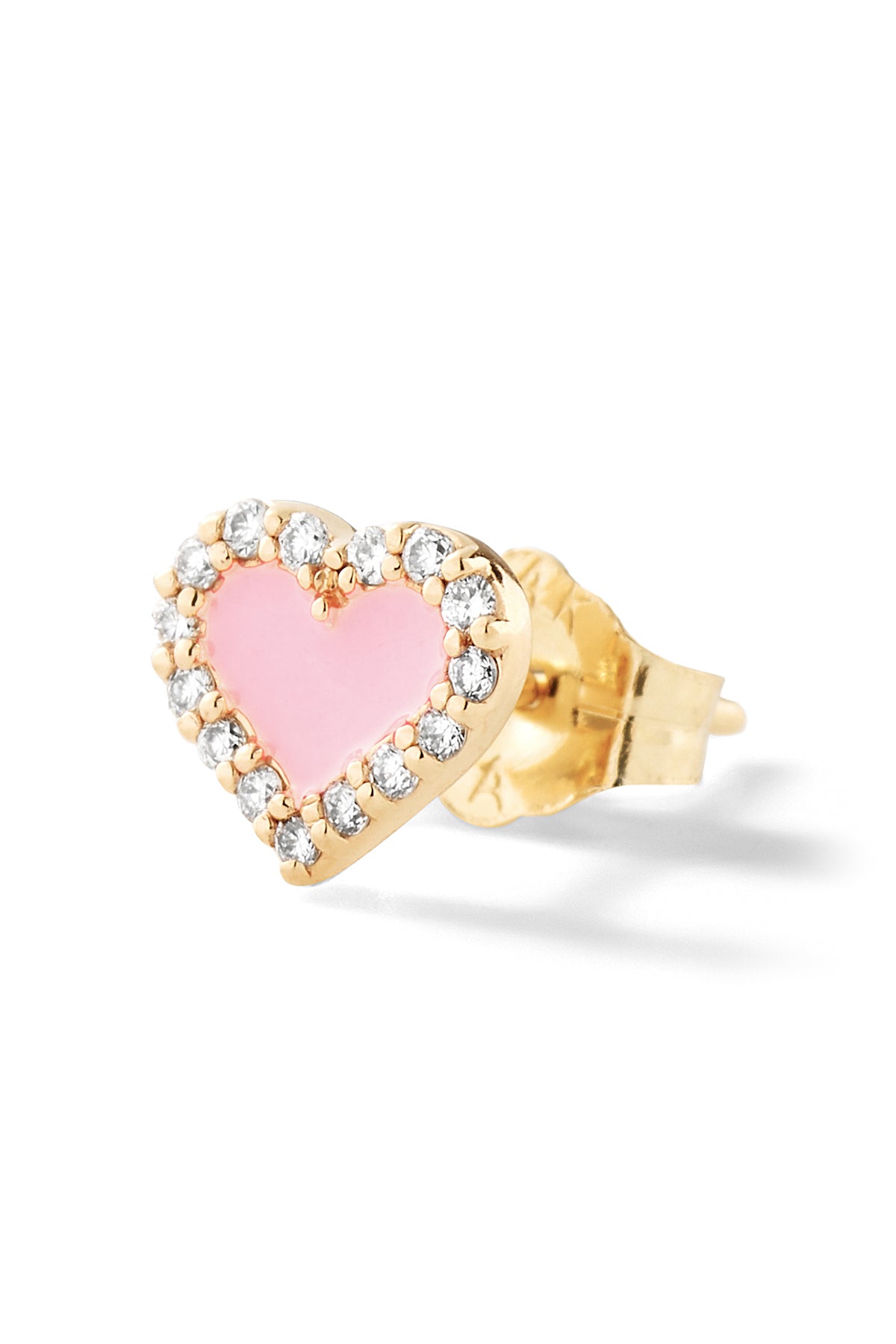 Heart Diamond Stud