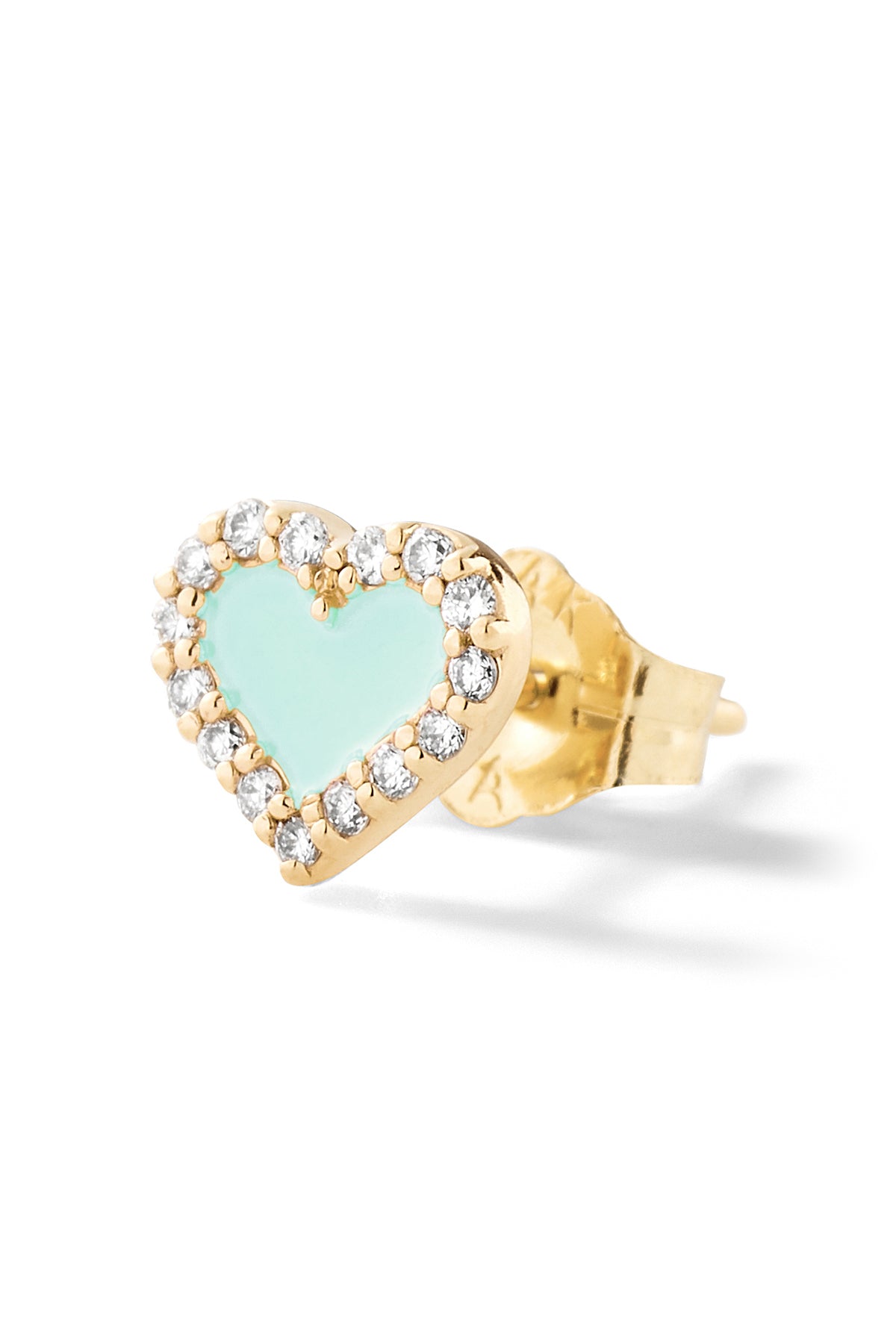 Heart Diamond Stud