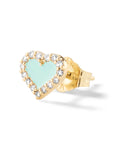 Heart Diamond Stud