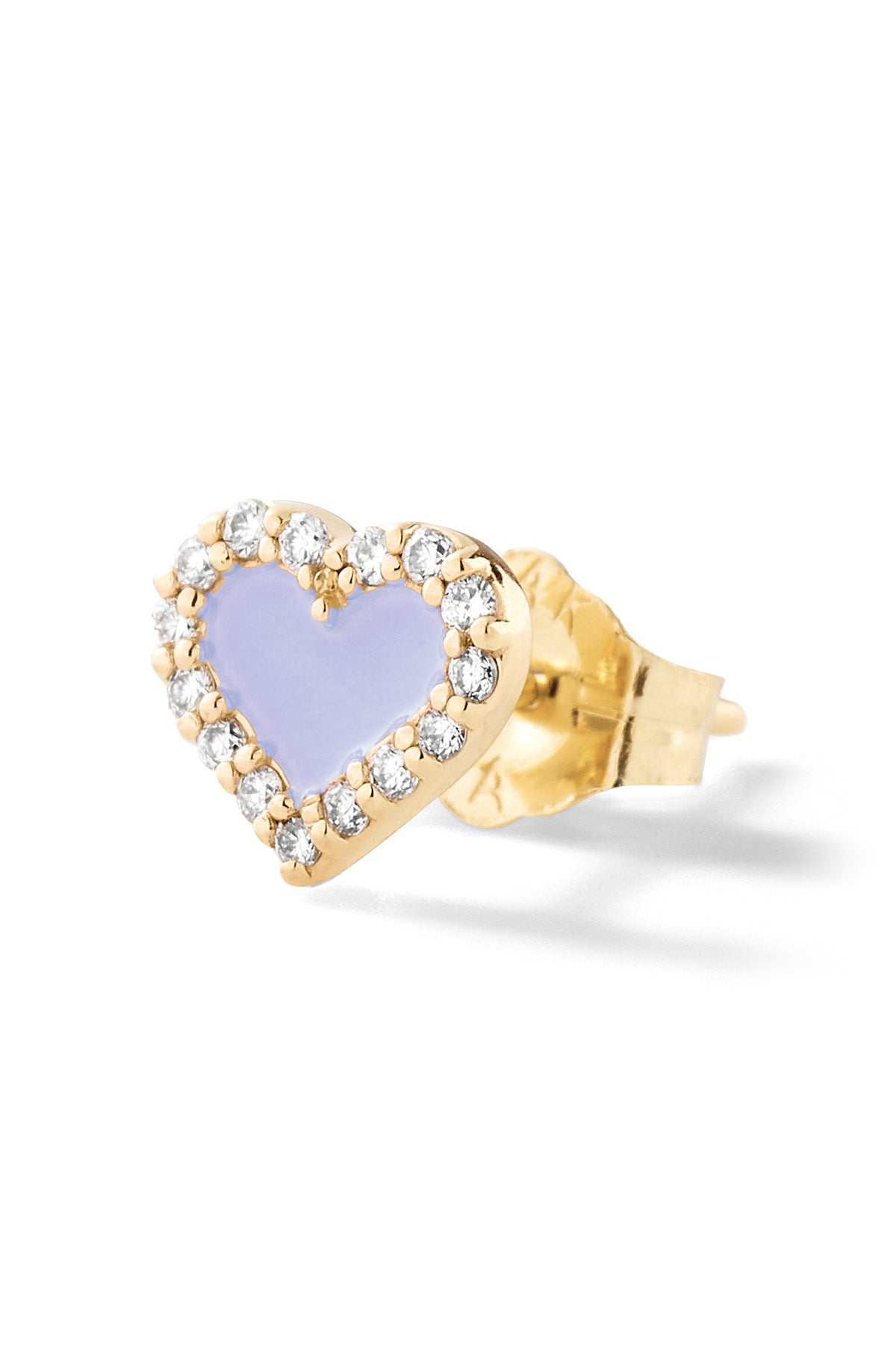 Heart Diamond Stud