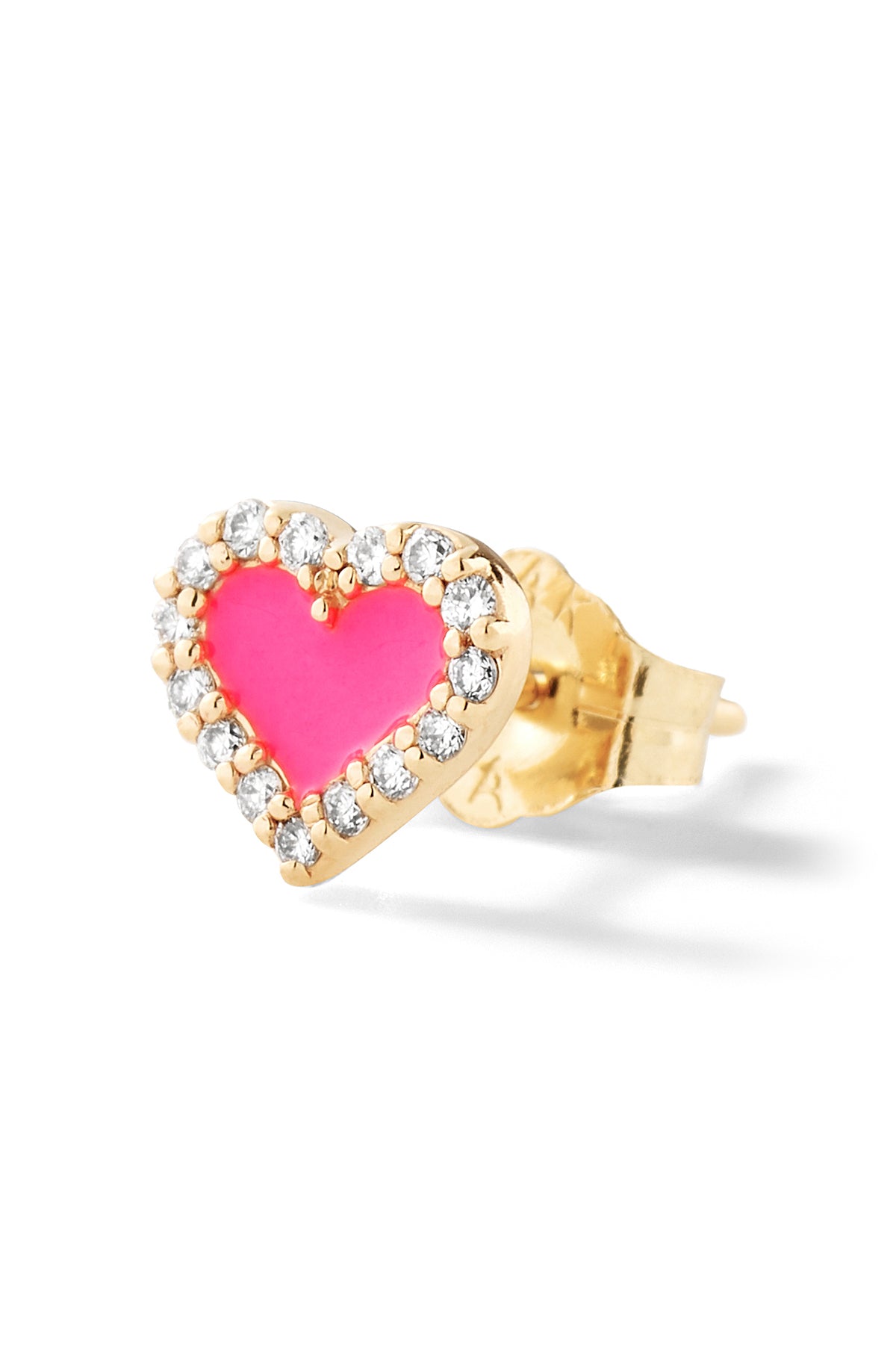 Heart Diamond Stud