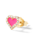 Heart Diamond Stud