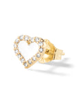 Heart Diamond Stud