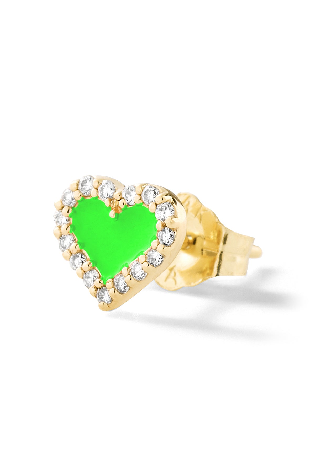 Heart Diamond Stud