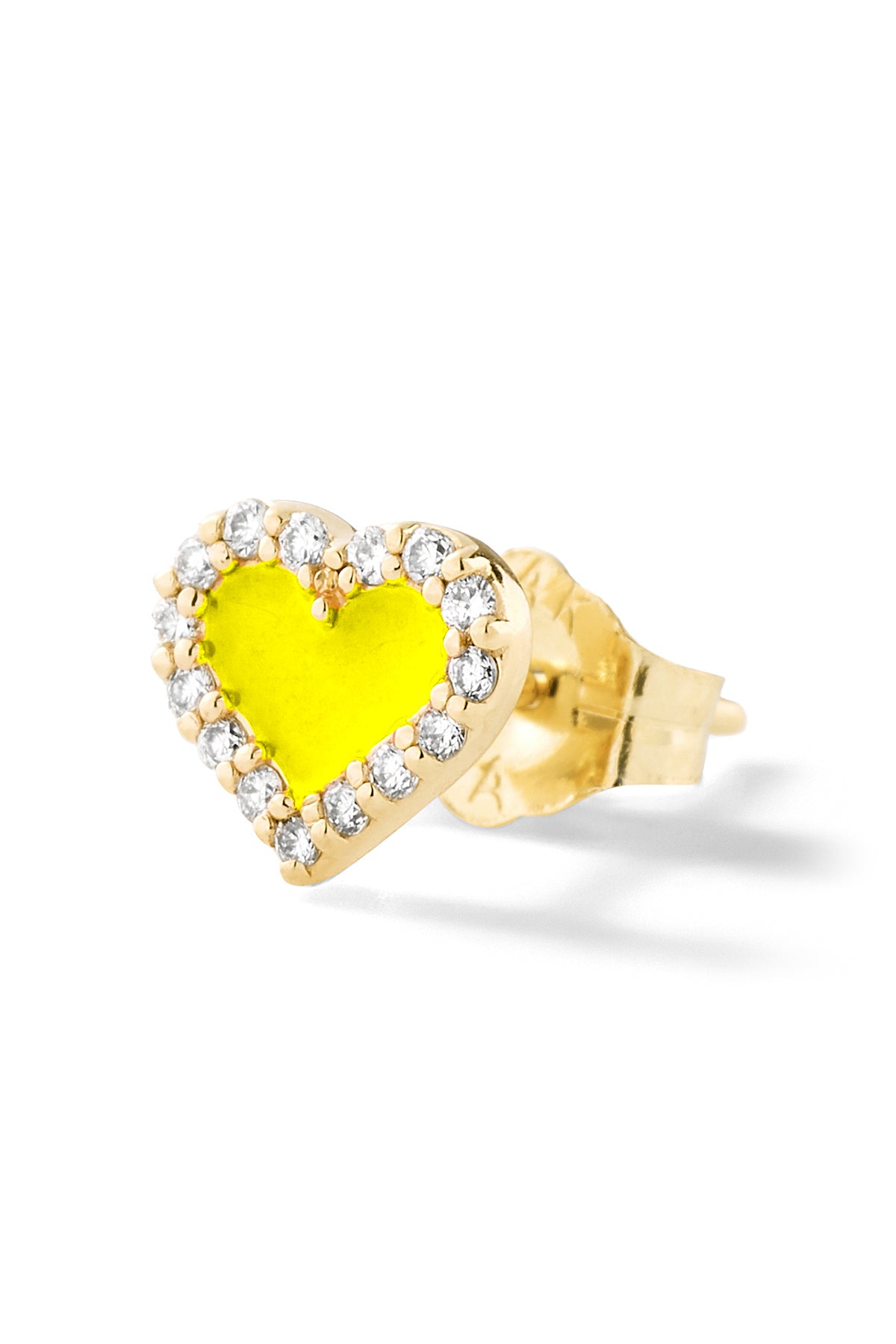 Heart Diamond Stud