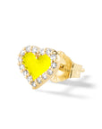 Heart Diamond Stud